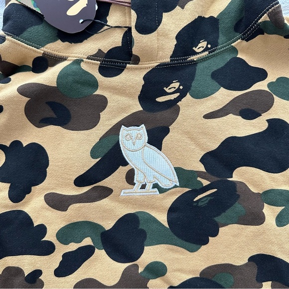 NWT BAPE X OVO 1st Camo Pullover Hoodie Size Medium - Picture 2 of 6